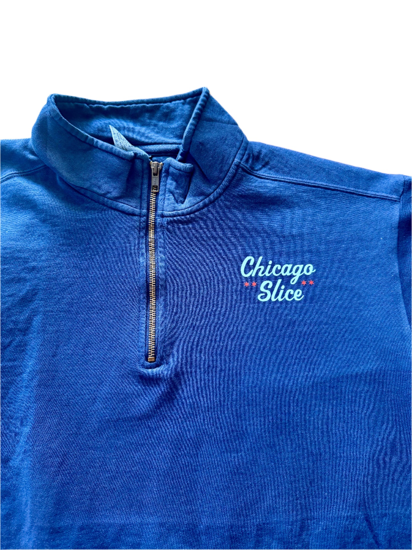 Garment-Dyed Quarter Zip Sweatshirt