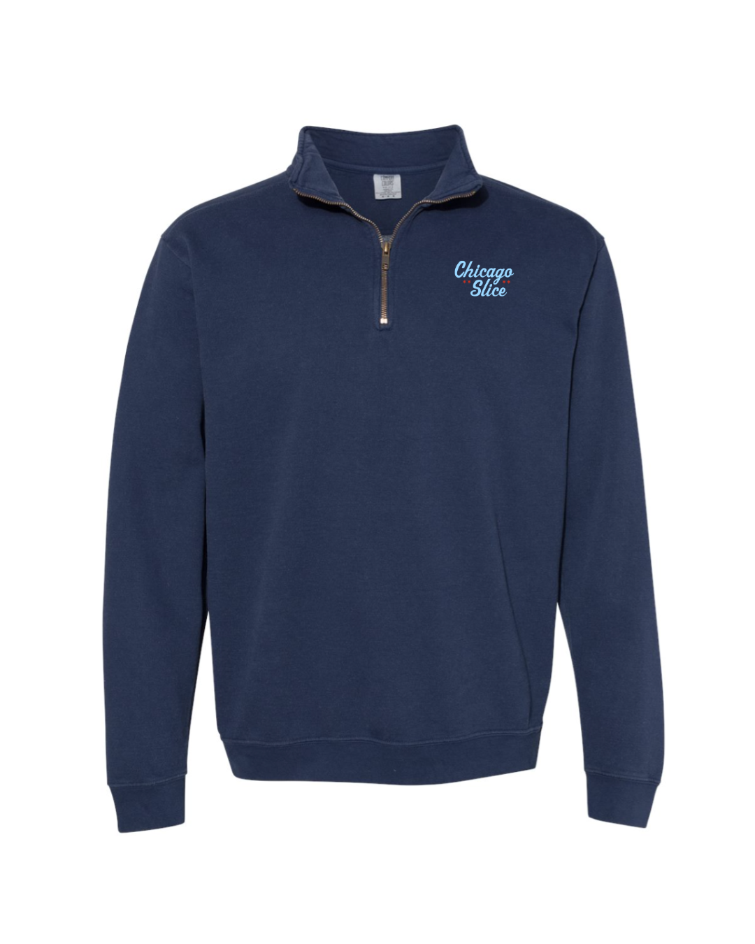 Garment-Dyed Quarter Zip Sweatshirt