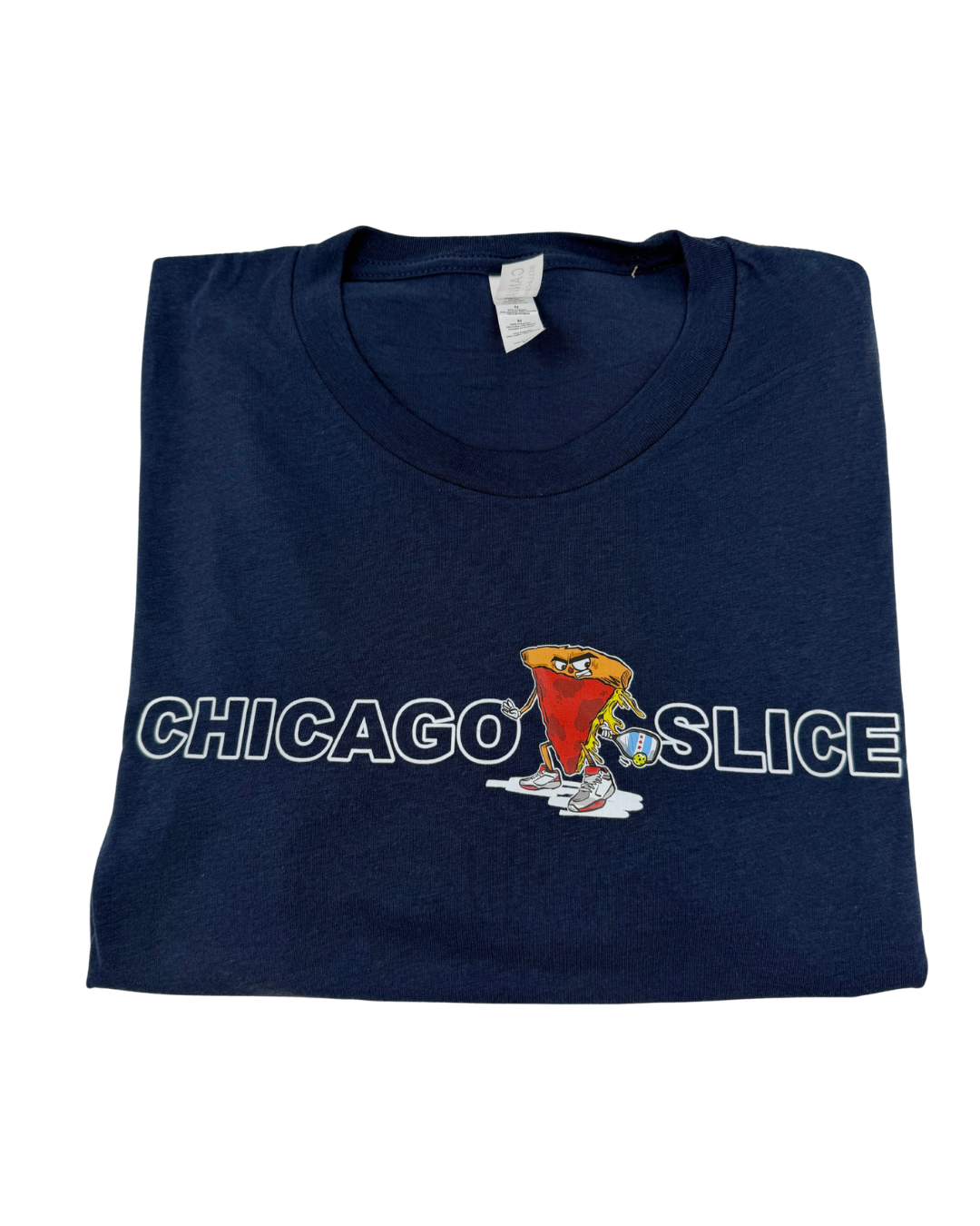 Pizza Mascot Tee - Navy