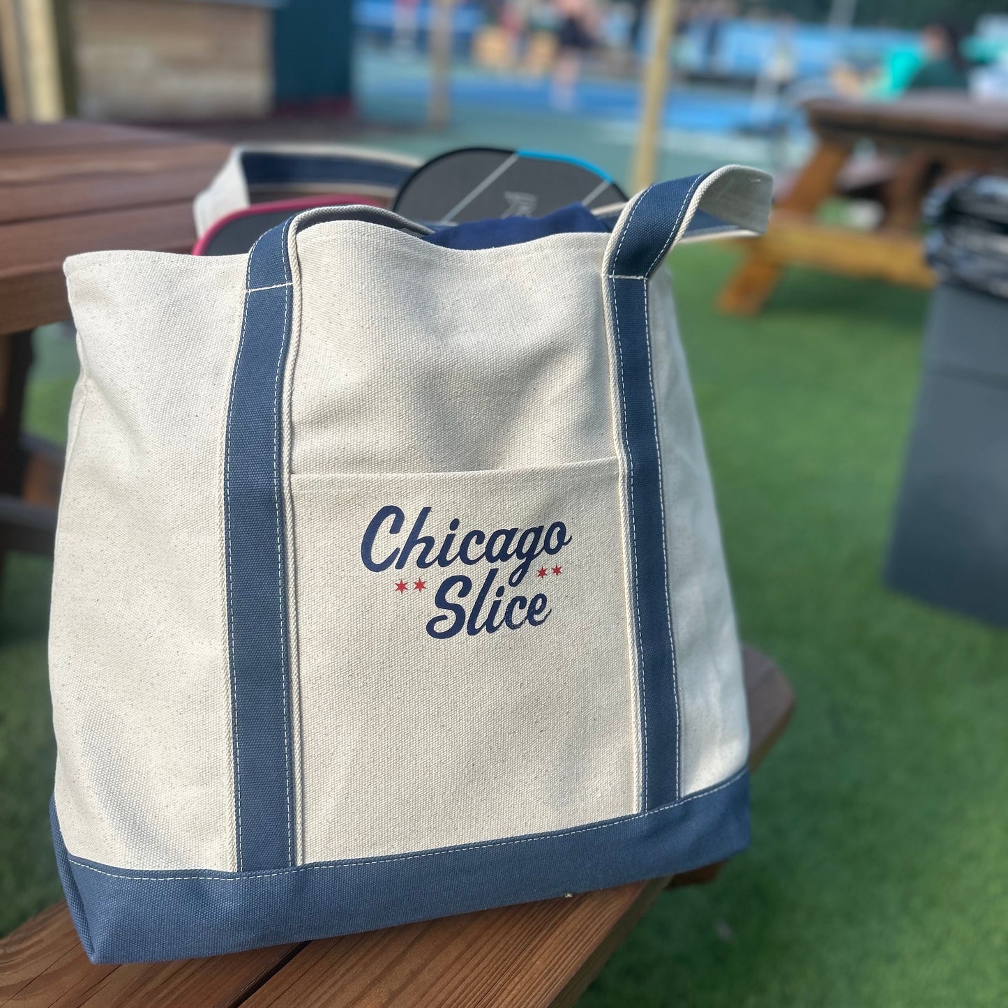 Chicago Slice Canvas Tote